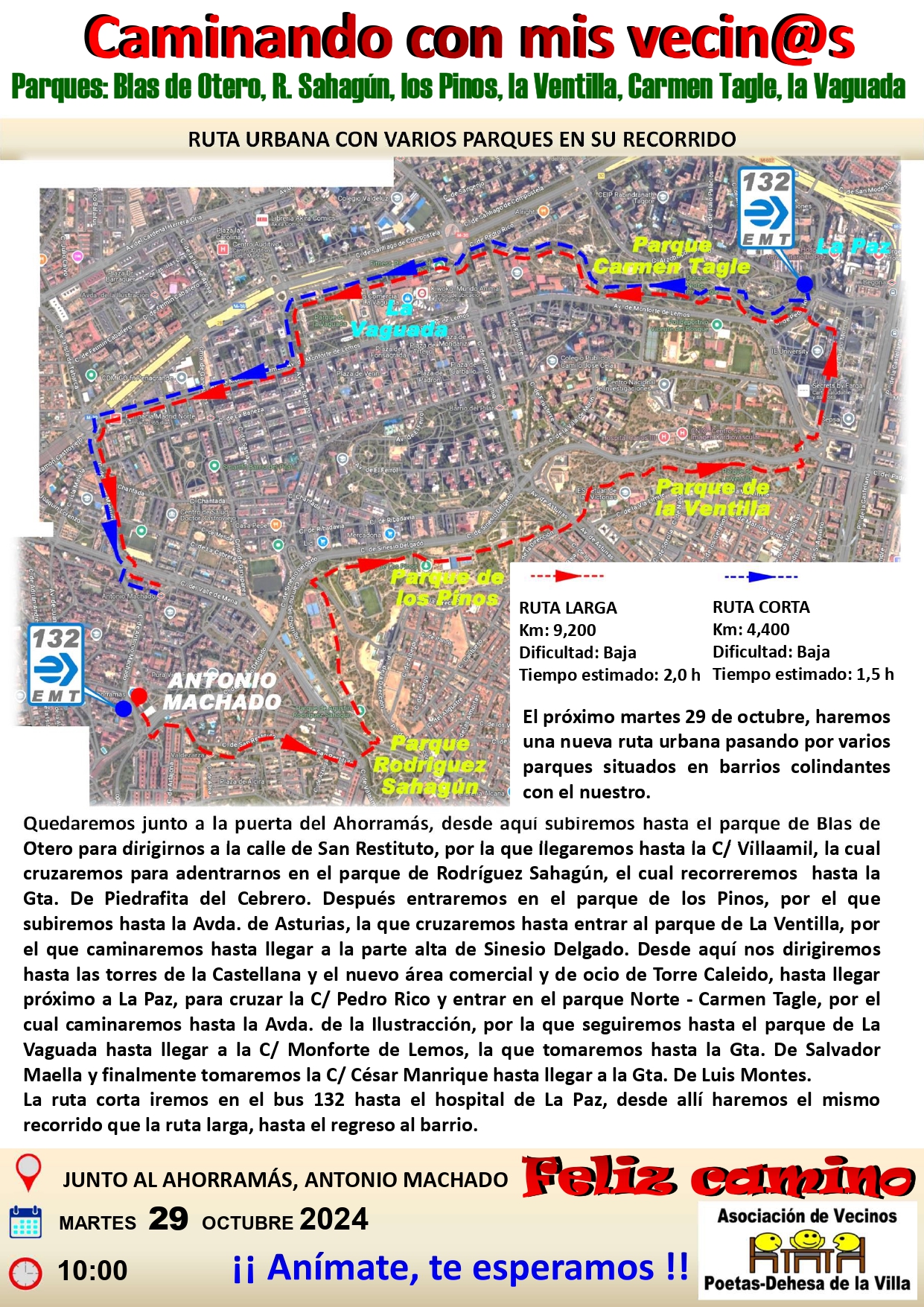 Caminata Urbana por Parques Próximos