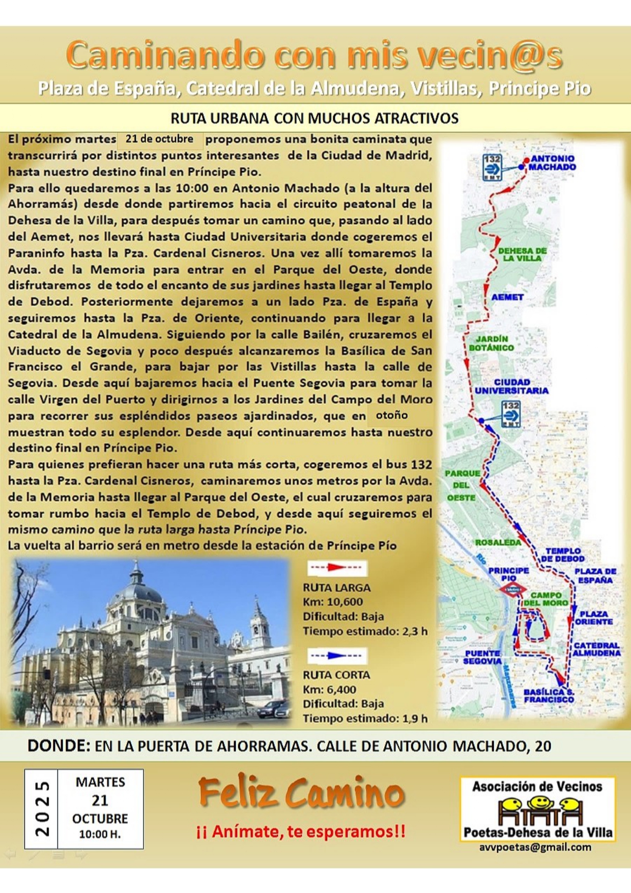 CAMINATA A LA PLAZA DE ORIENTE Y PRINCIPE PIO