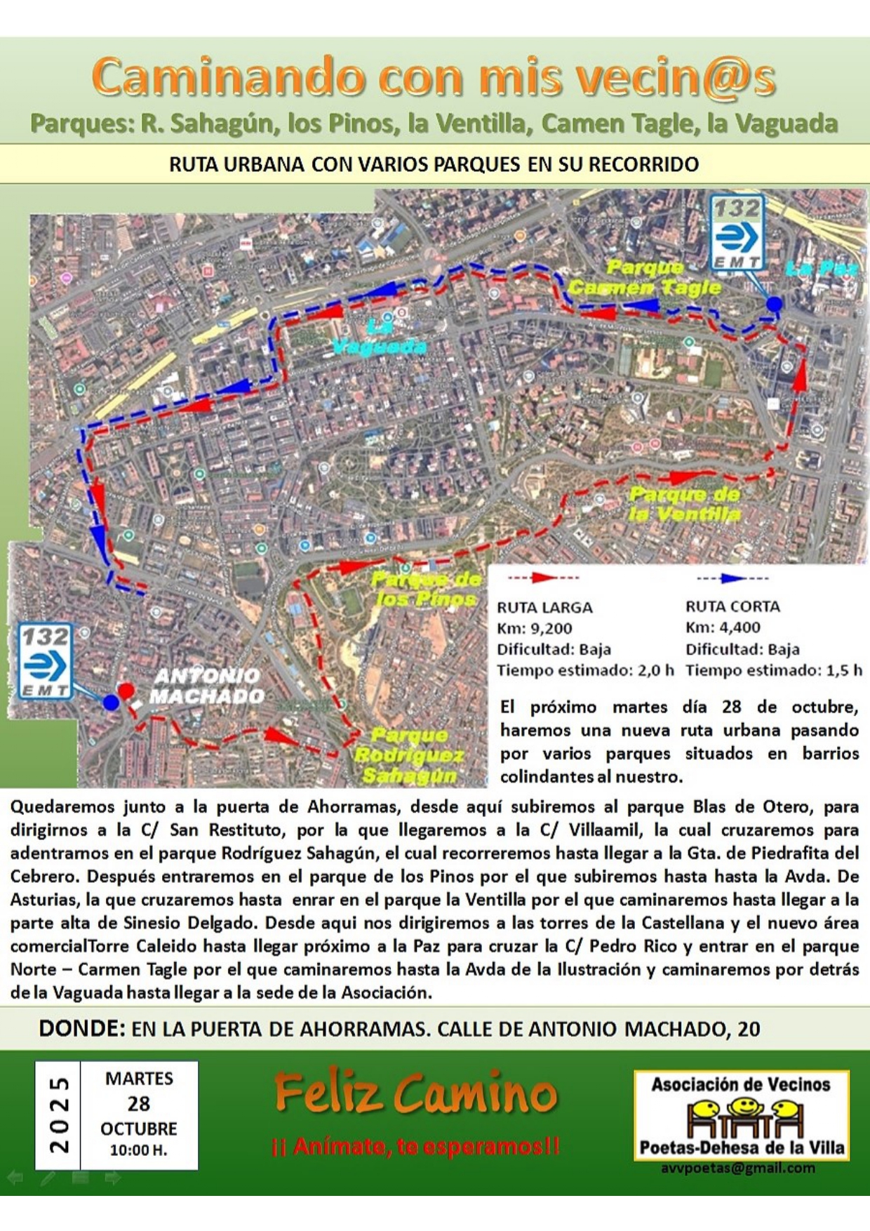 Caminata Urbana por Parques Próximos