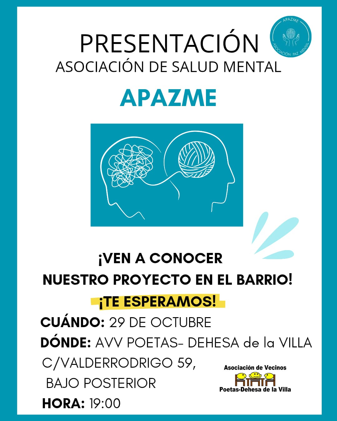 PRESENTACIÓN de la Asociación APAZME