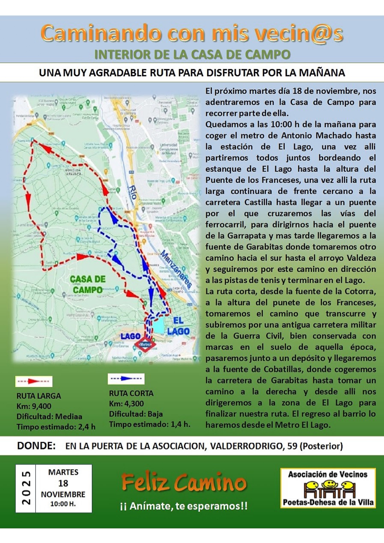 CAMINATA POR EL INTERIOR DE LA CASA DE CAMPO