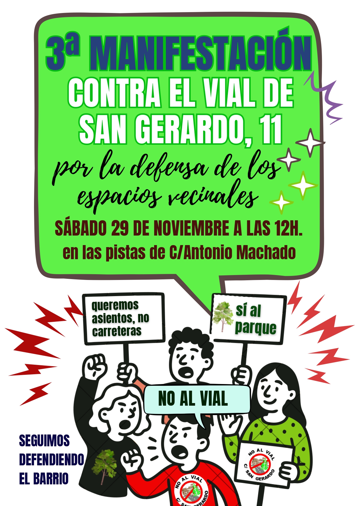 3ª Manifestación contra el Plan Especial de San Gerardo 11B