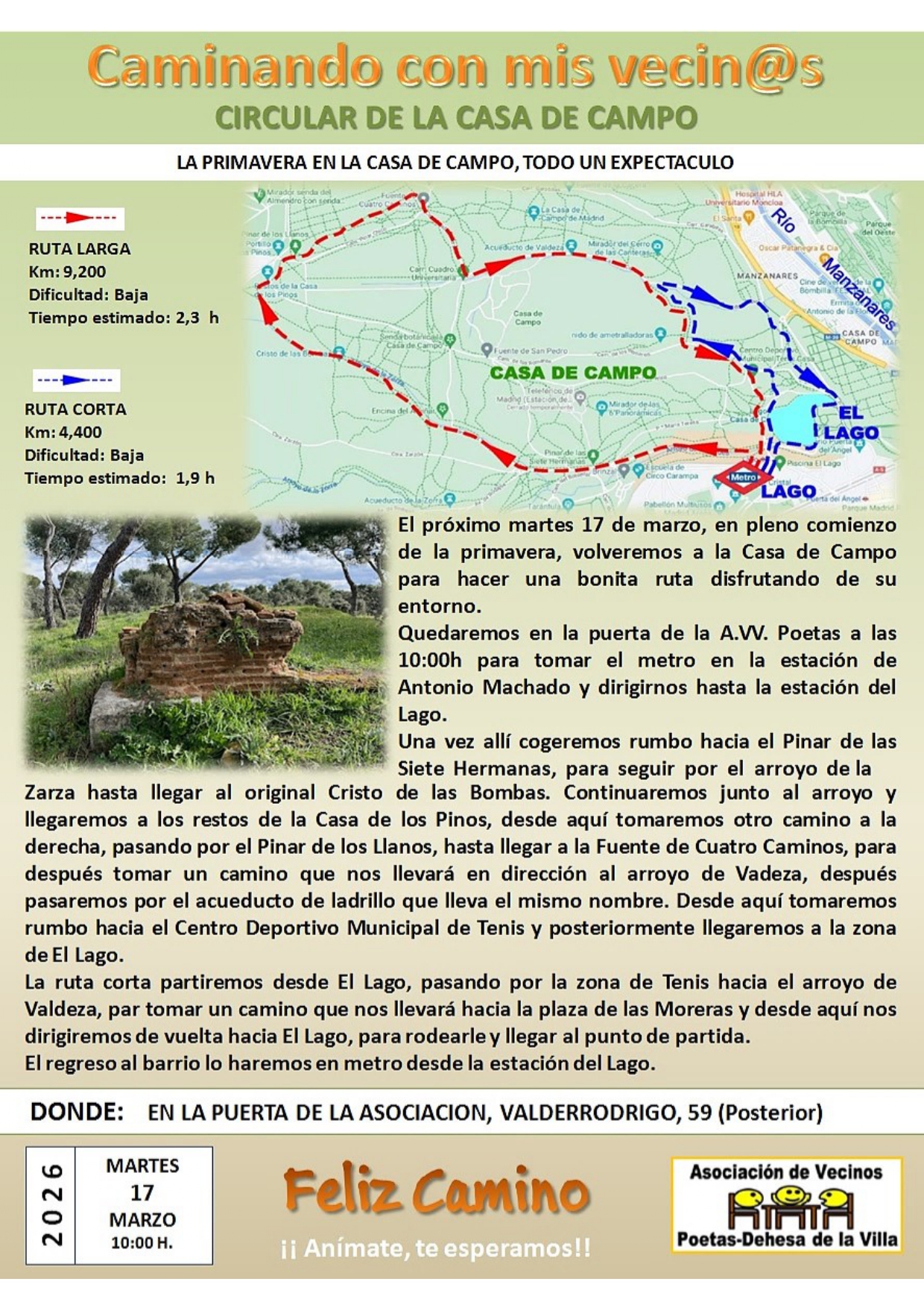 CAMINATA POR EL INTERIOR DE LA CASA DE CAMPO