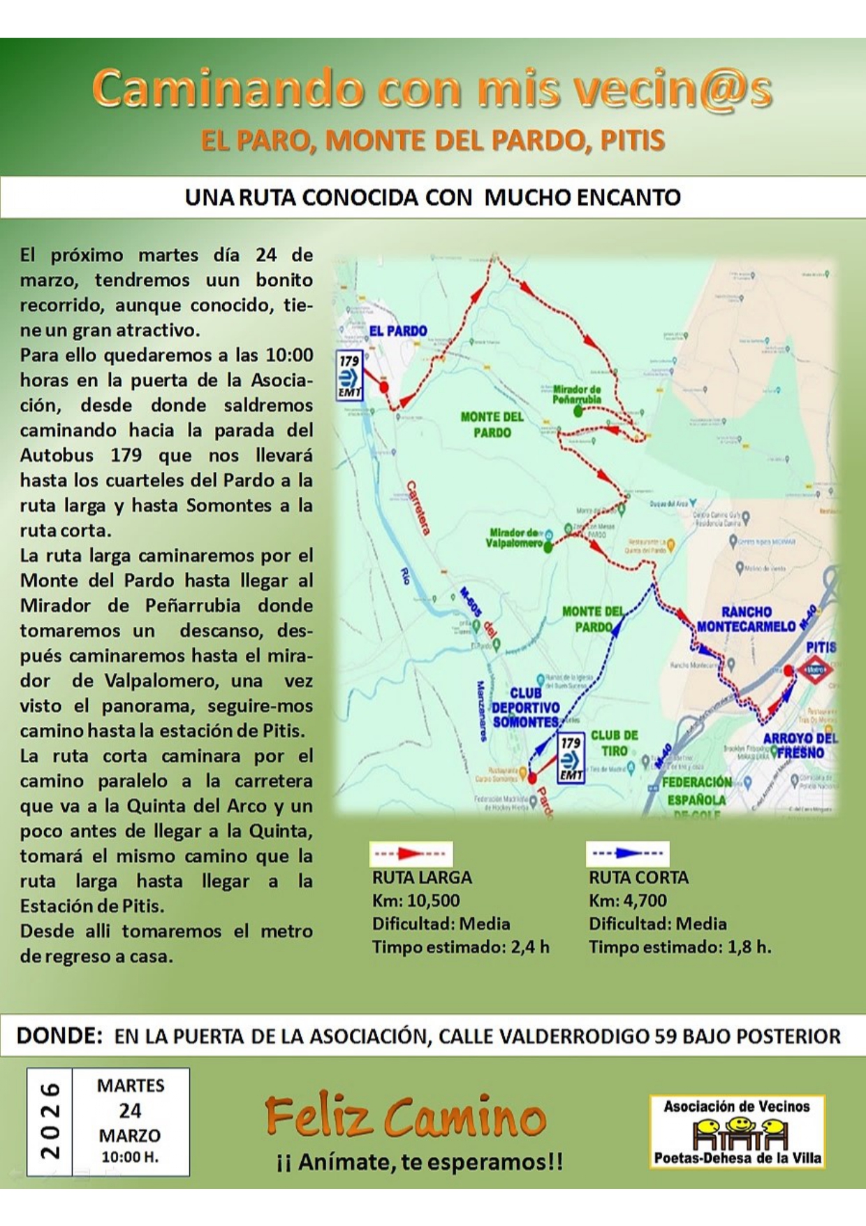 CAMINATA DESDE El PARDO A PITIS