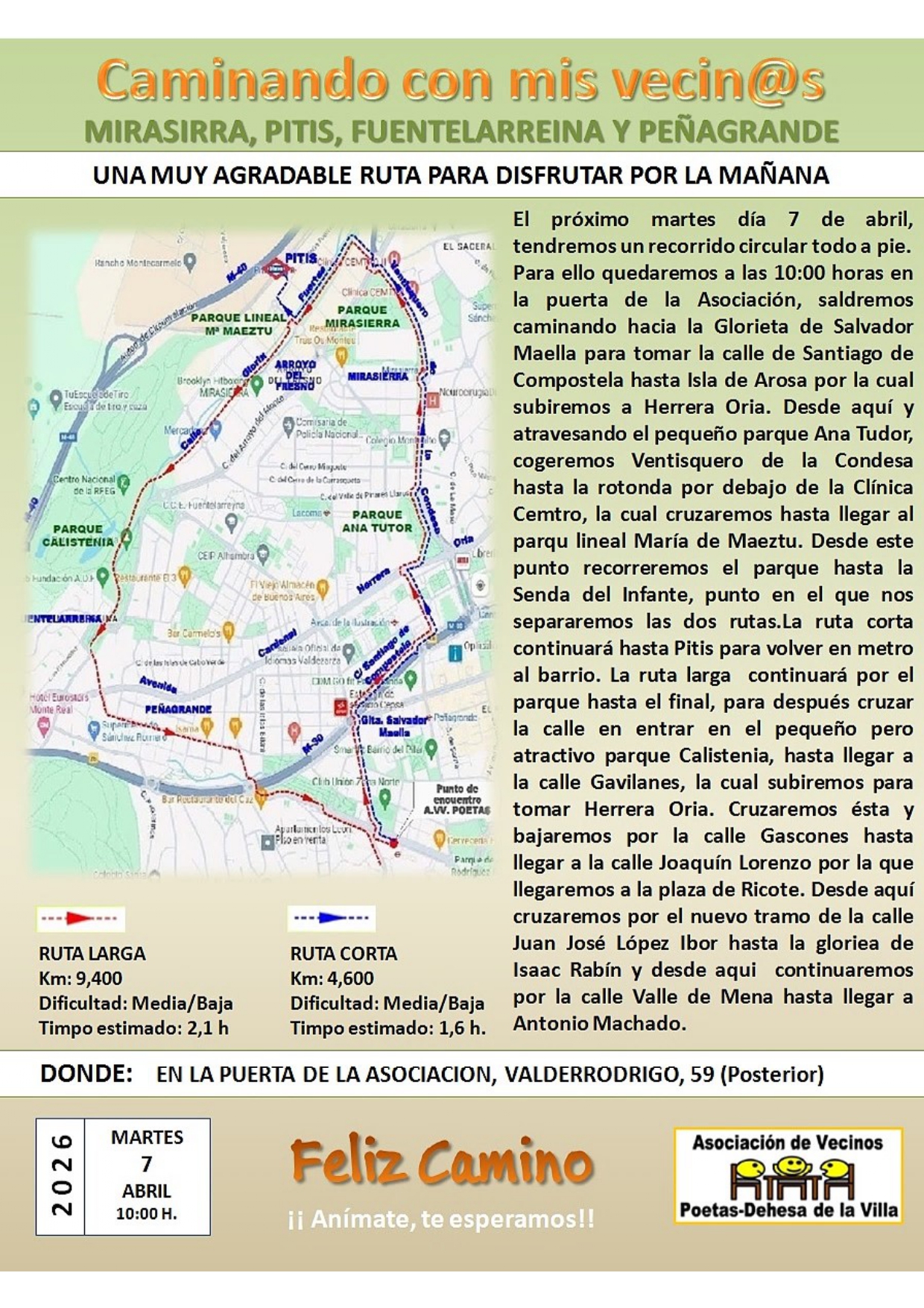 CAMINATA CIRCULAR POR PITIS Y FUENTELARREINA