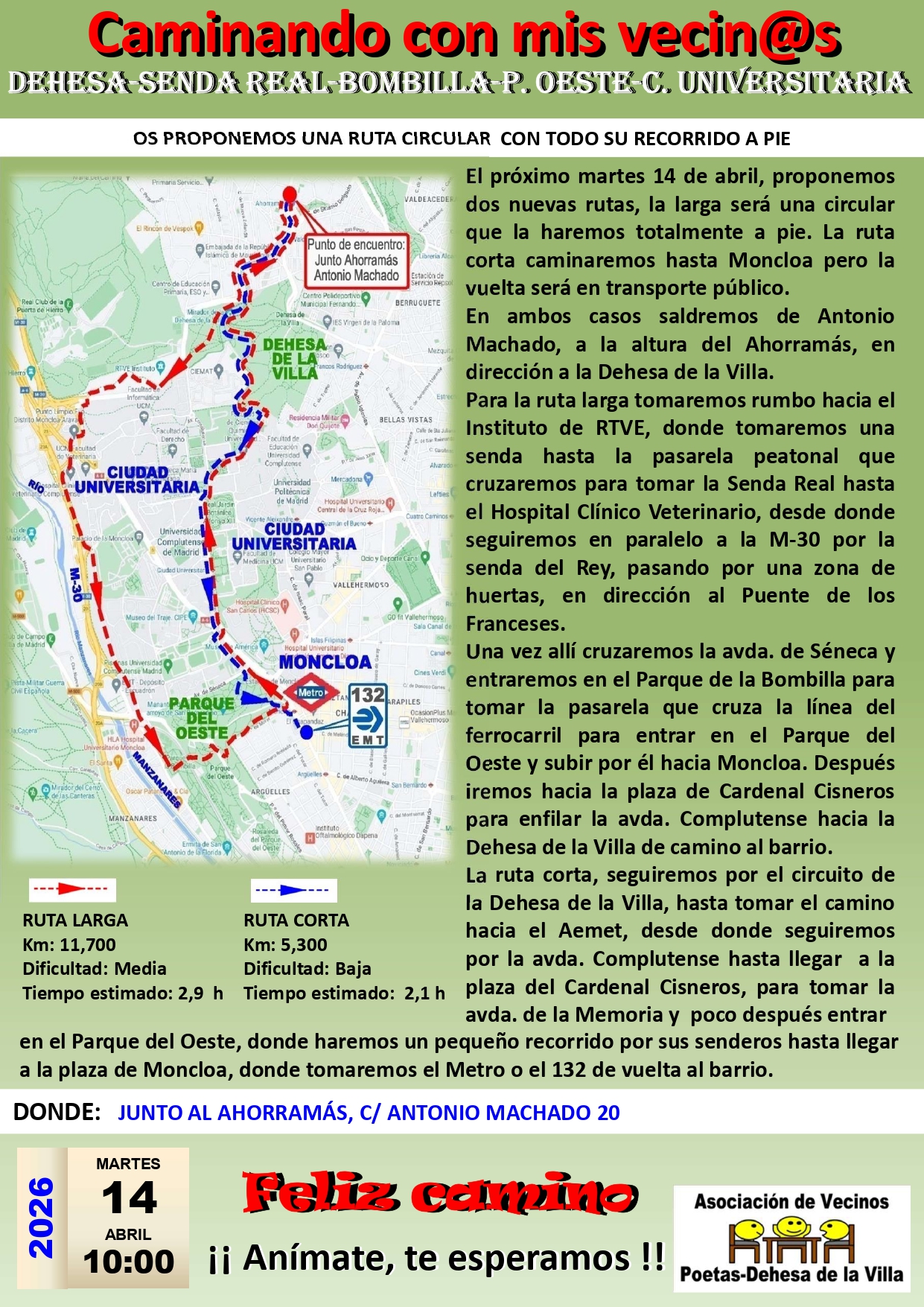 CAMINATA: Dehesa de la Villa, Senda Real, Parque de la Bombilla y Ciudad Universitaria