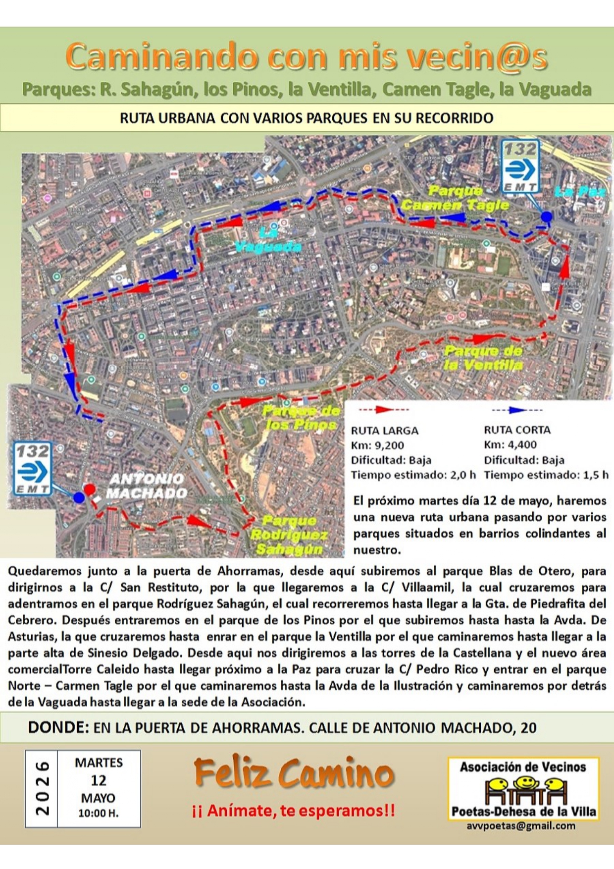 Caminata Urbana por Parques Próximos