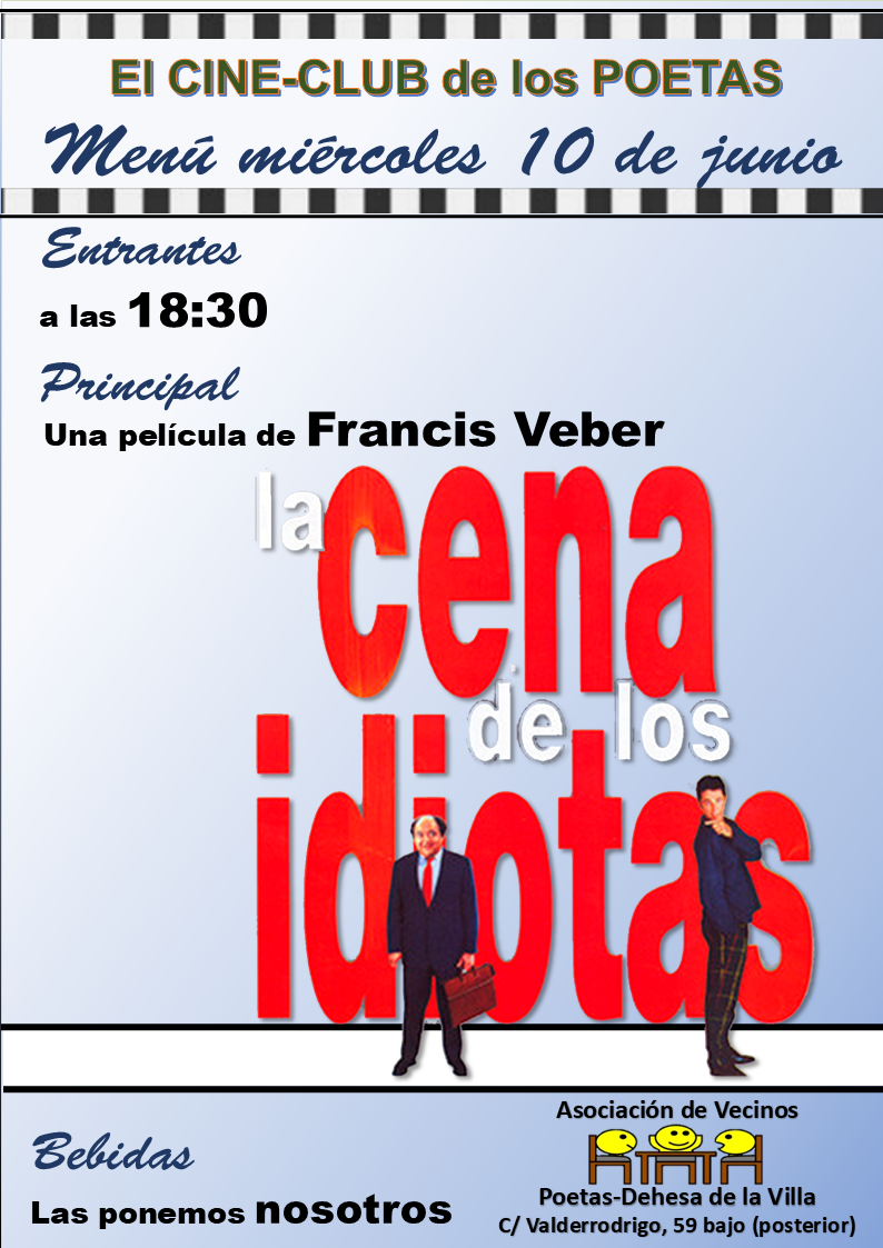 CINECLUB POETAS: "LA CENA DE LOS IDIOTAS"
