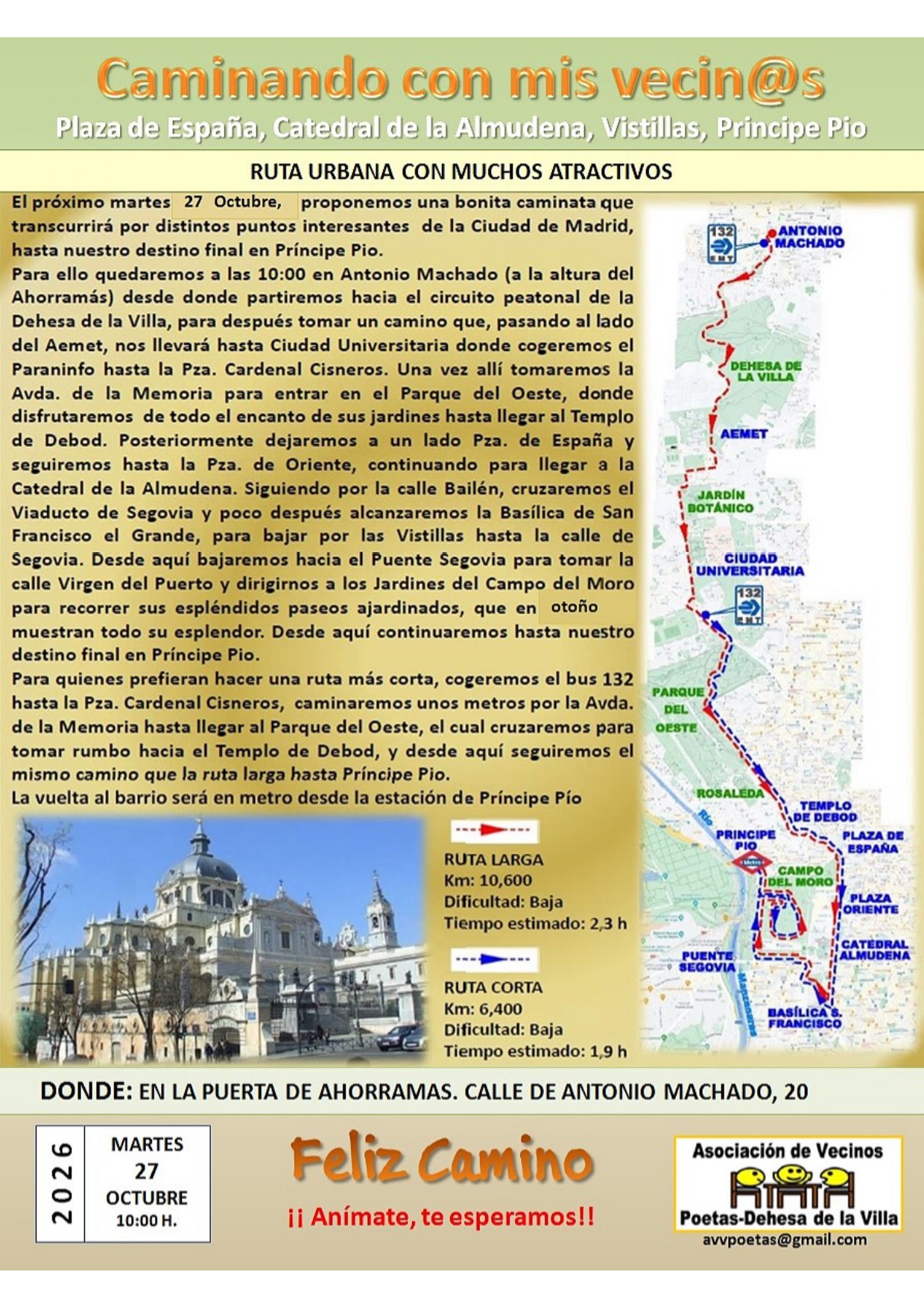 CAMINATA A LA PLAZA DE ORIENTE Y PRINCIPE PIO